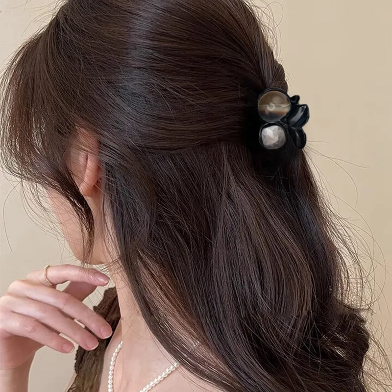 JIANYINGSHU Acrylic Hair Clips Women's-7