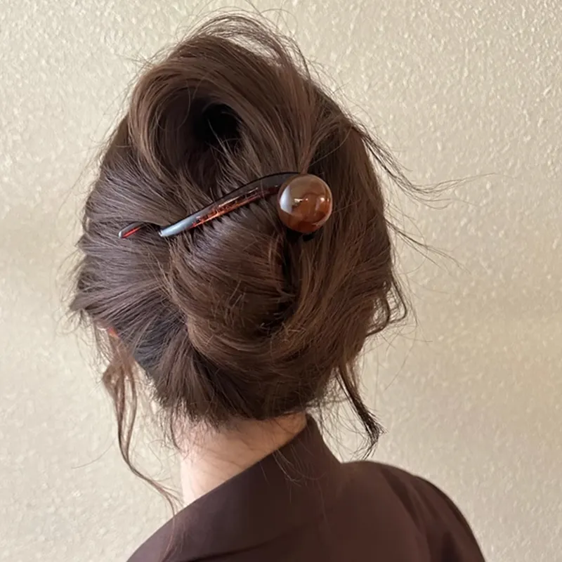 JIANYINGSHU Acrylic Hair Clips Women's-8