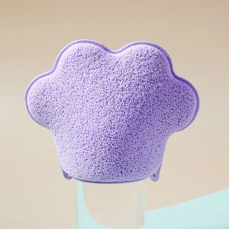 JIANYINGSHU Mesh Cat Paw Shaped Cleansing Sponge For Face Deep Cleaning Foam Rich Makeup Removal Tool-8
