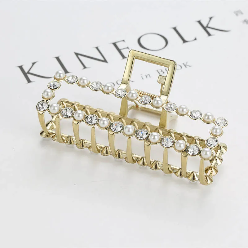 JIANYINGSHU Alloy Rhinestones Hair Clips Women's-1