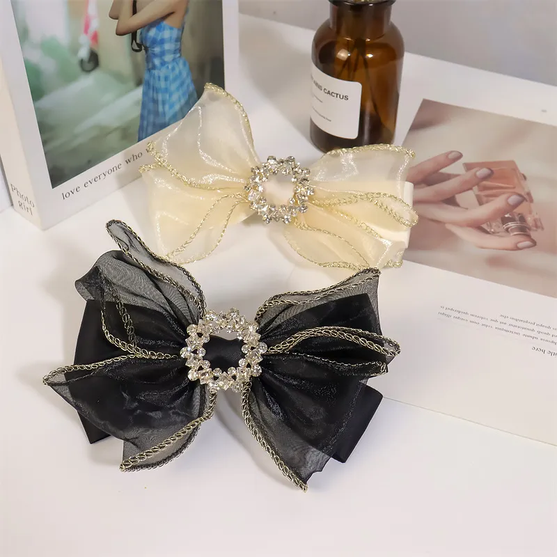 JIANYINGSHU Organza Hair Clips Women's-3