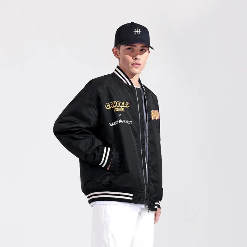 HARDY HARDY x JIAFEIMAOJIAZU Baseball Jacket Unisex Black-4