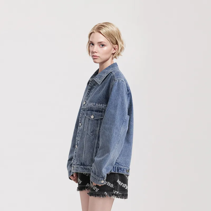 HARDY HARDY Denim Jacket Unisex Denim Blue-4