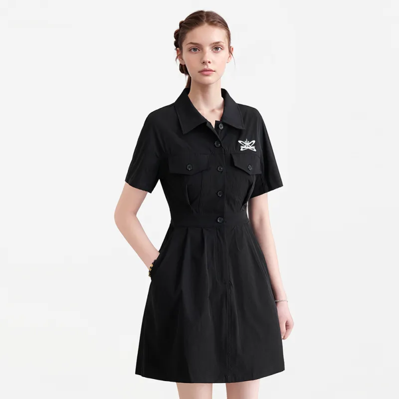 HARDY HARDY Short Sleeved Dress Women's Black-6