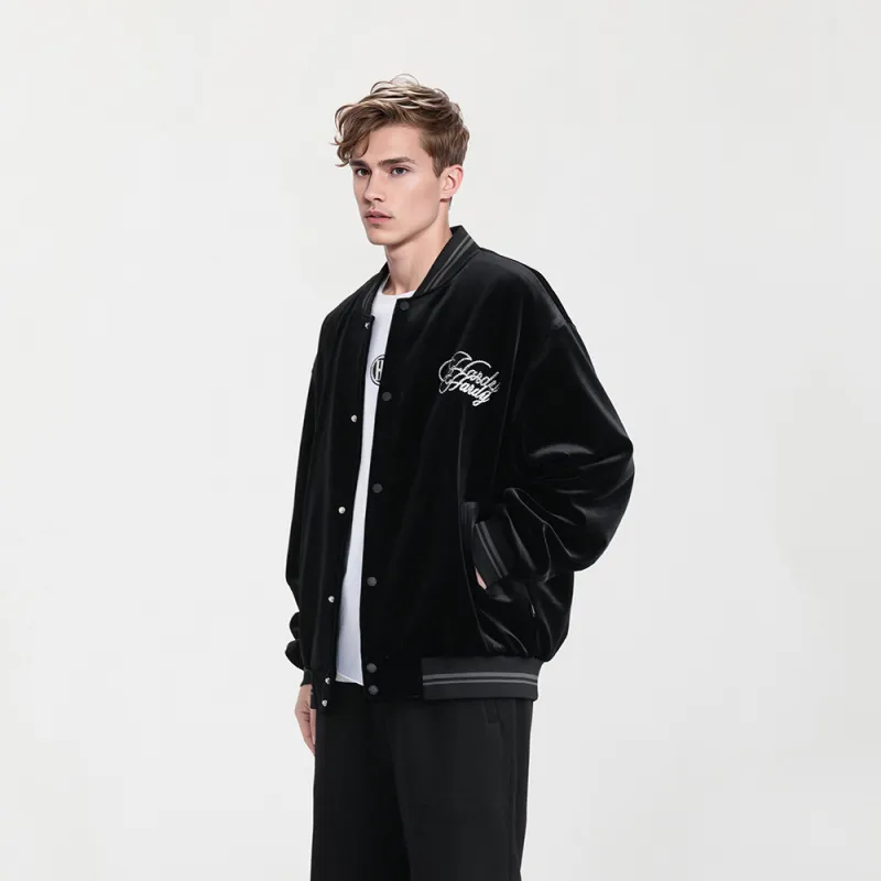 HARDY HARDY Baseball Jacket Unisex Black-4