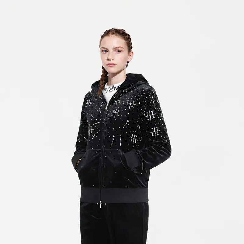 HARDY HARDY Velvet feel Coat Women's Black-6
