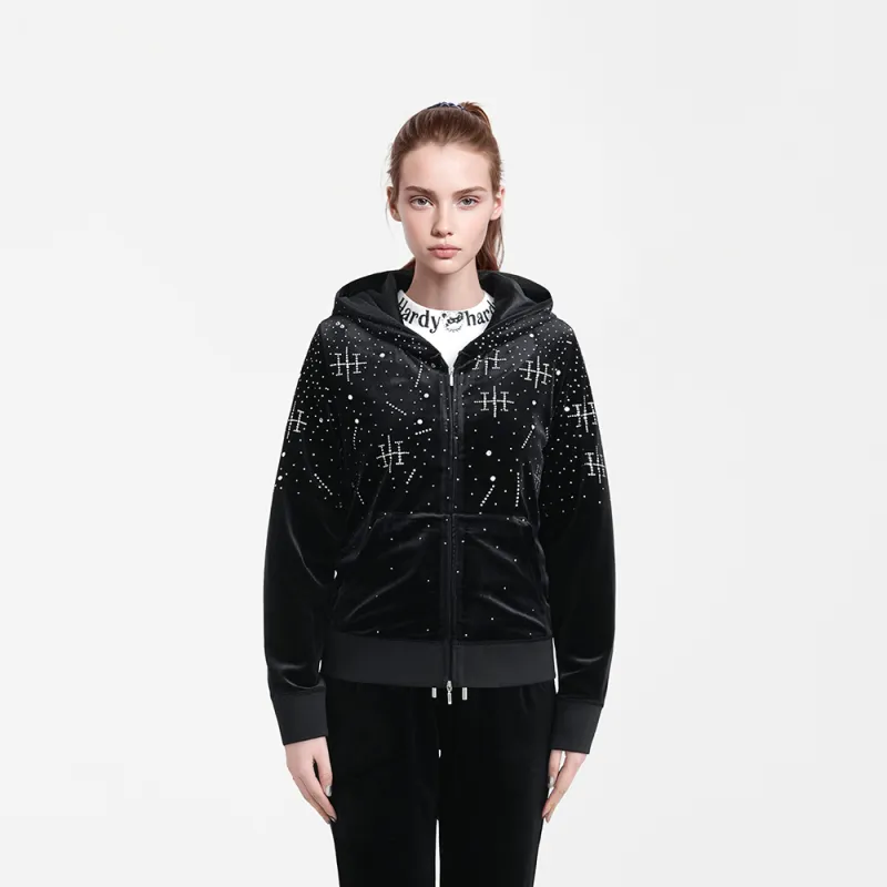 HARDY HARDY Velvet feel Coat Women's Black-5