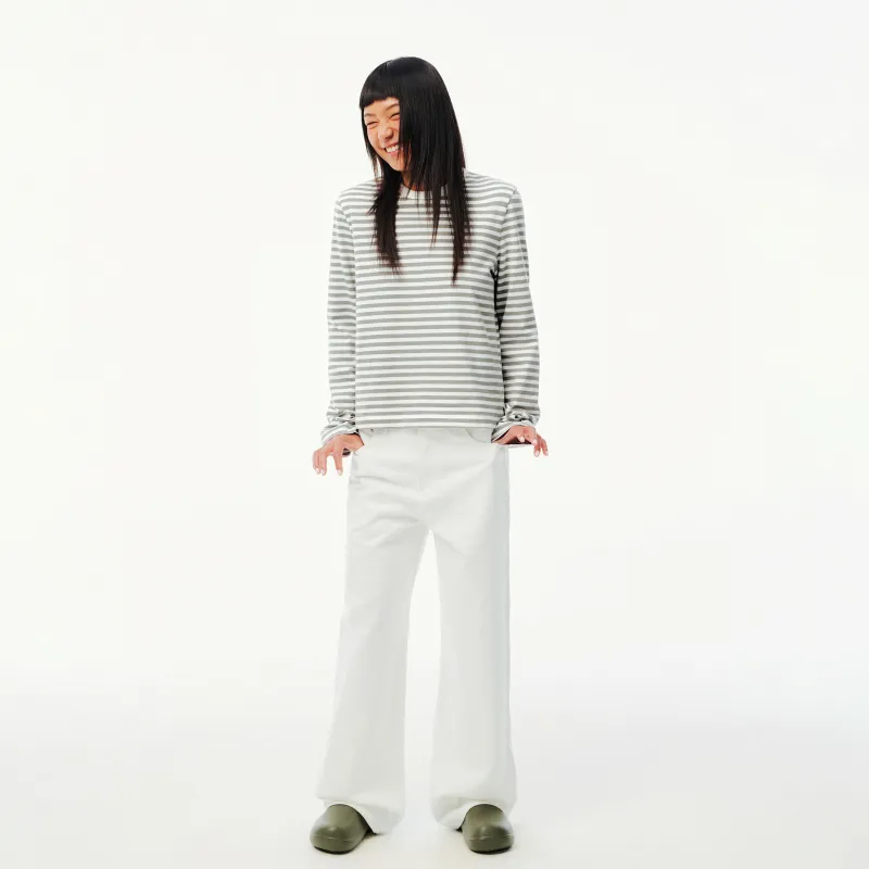 EVISTUB Jeans Women's White-4