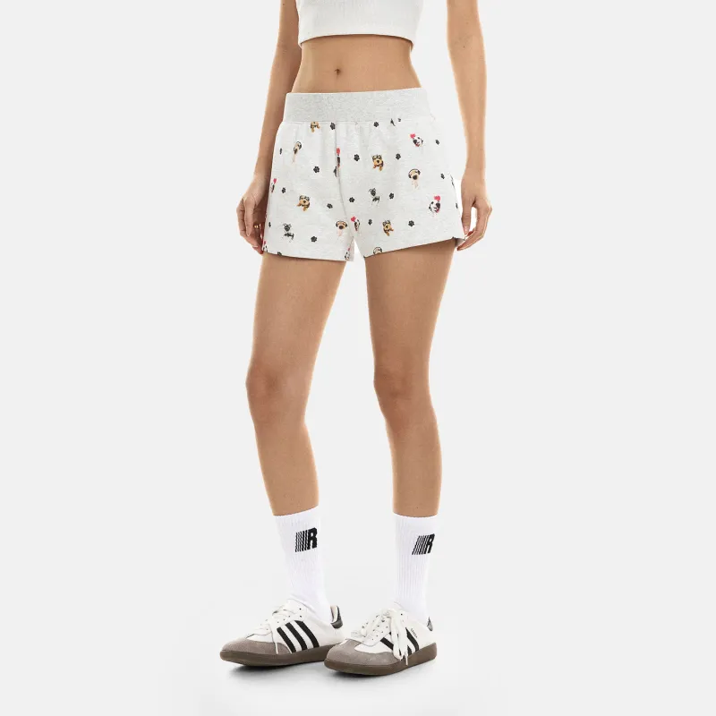 FDR Casual Shorts Women's White Gray-5