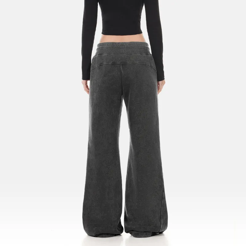 FDR Casual Pants Unisex Washed Black-5