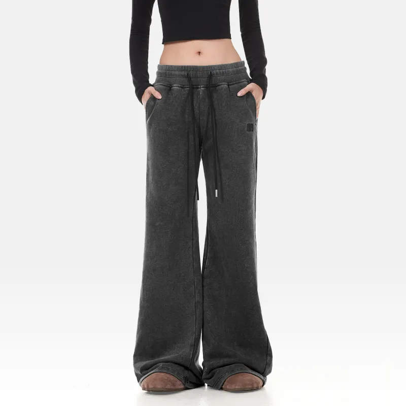 FDR Casual Pants Unisex Washed Black-4