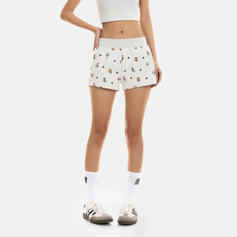 FDR Casual Shorts Women's White Gray-3