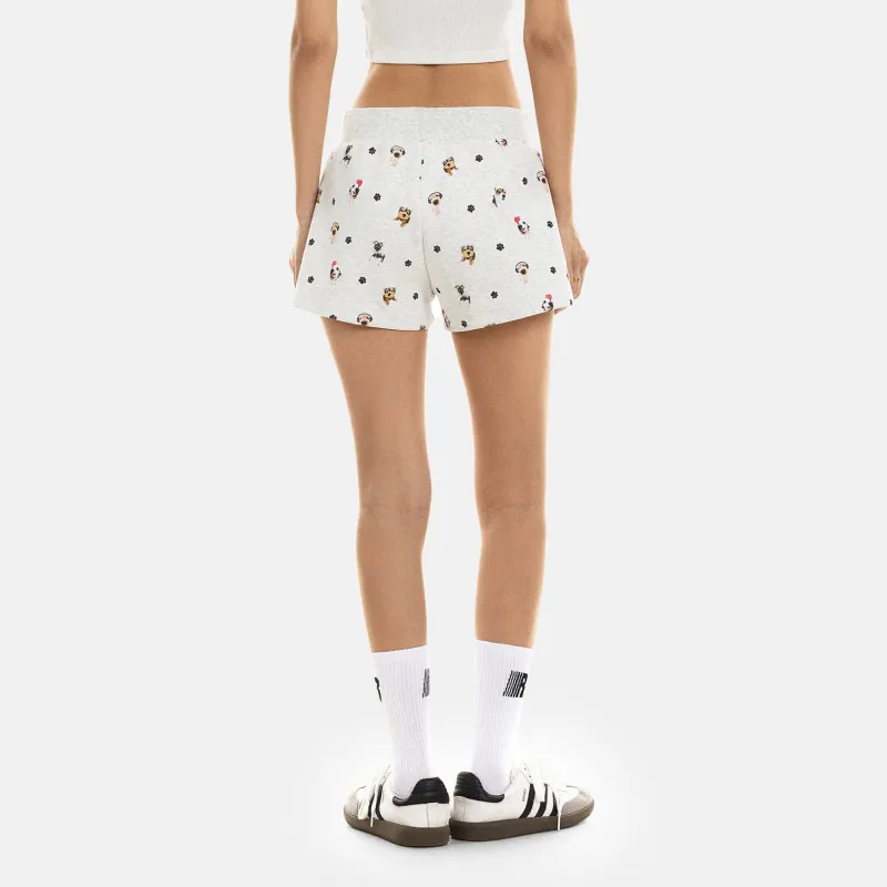 FDR Casual Shorts Women's White Gray-4