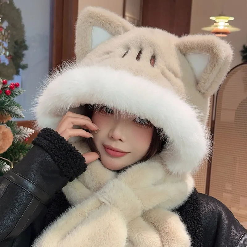 Ai Jiawei Polyester Hoods & Plush Hats Unisex-1