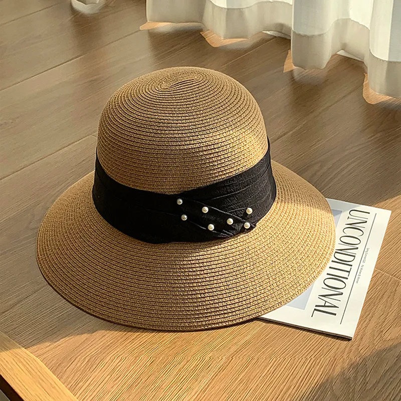 Ai Jiawei Paper Reed Sun Protection Hats Women's-1