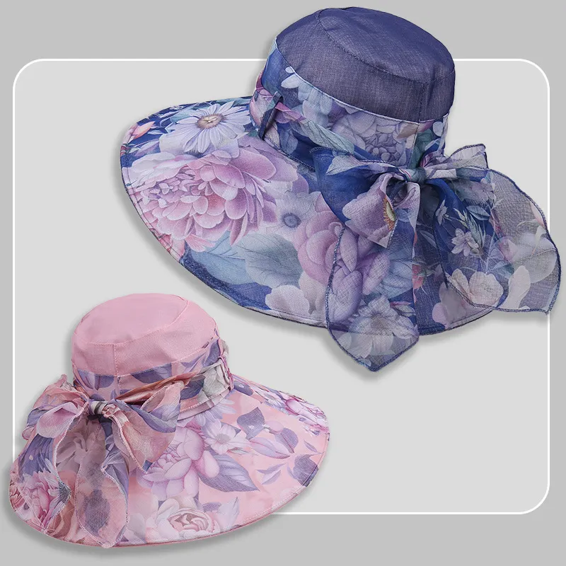 Ai Jiawei Organza Sun Protection Hats Women's-2