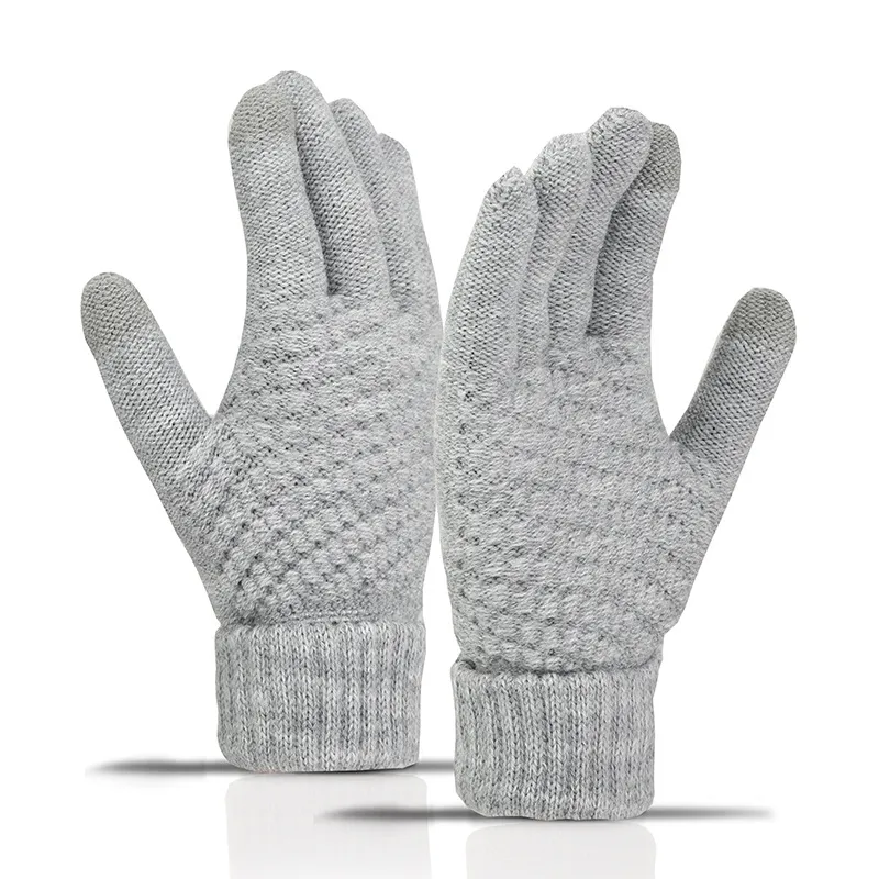 Ai Jiawei Faux Cashmere Knit Gloves Unisex-18