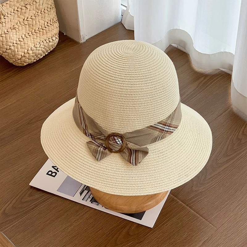Ai Jiawei Paper Made From Straw Bucket Hats Women's-3