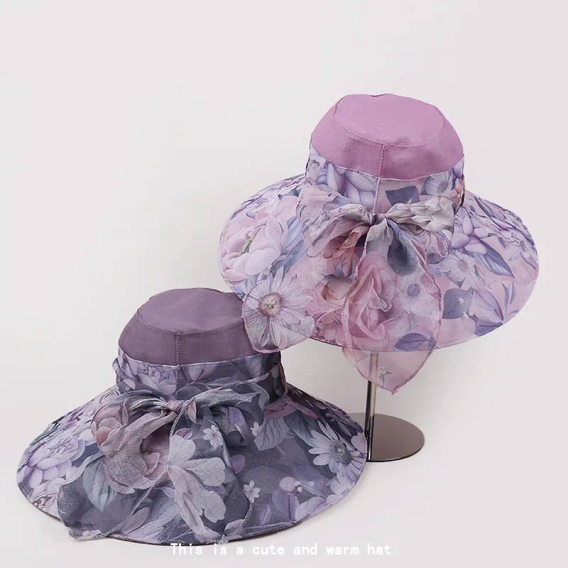Ai Jiawei Organza Sun Protection Hats Women's-1