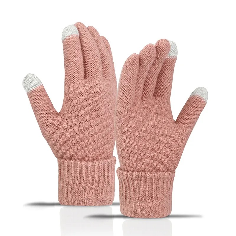 Ai Jiawei Faux Cashmere Knit Gloves Unisex-26