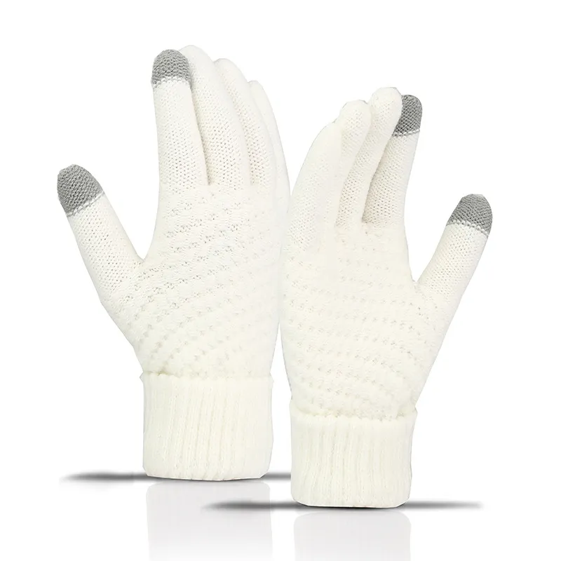 Ai Jiawei Faux Cashmere Knit Gloves Unisex-14
