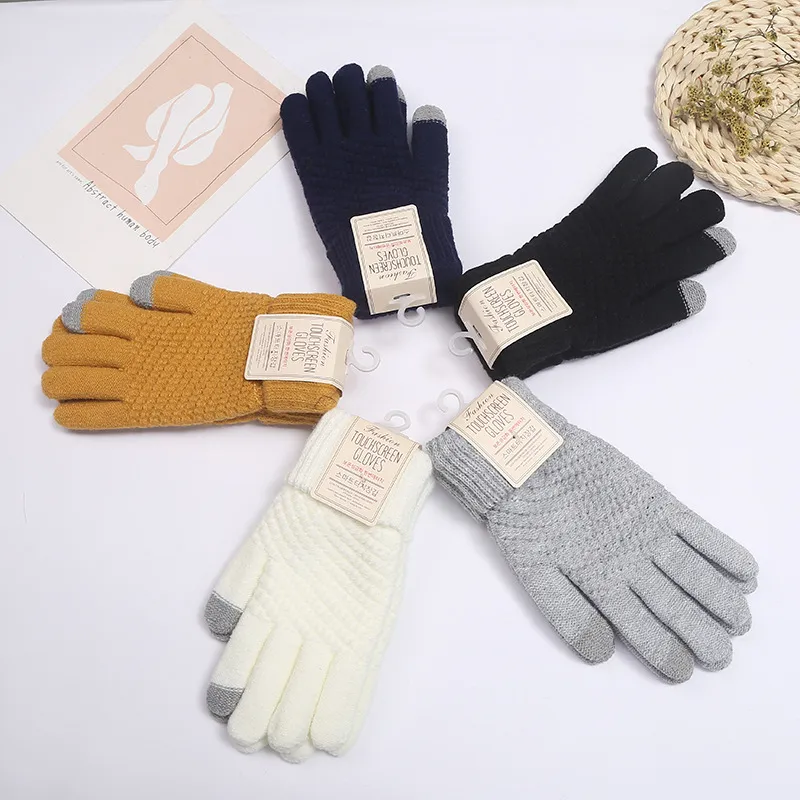 Ai Jiawei Faux Cashmere Knit Gloves Unisex-10