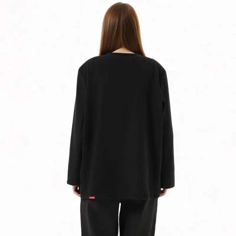 Coca Cola Drop Shoulder Sleeve T Shirt Women's-4