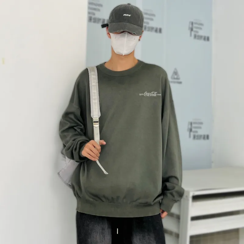 Coca Cola Sweater Unisex Forest Mist-2
