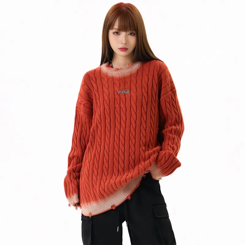 Coca Cola Knitwear Women's Autumn Orange-2