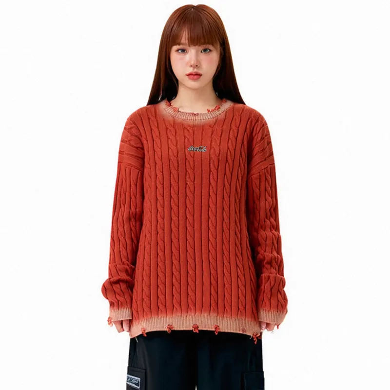 Coca Cola Knitwear Women's Autumn Orange-4