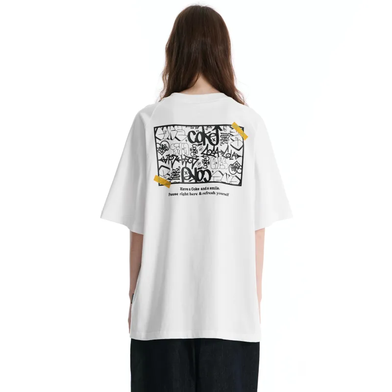 Coca Cola Raglan Sleeve T Shirt Unisex-7