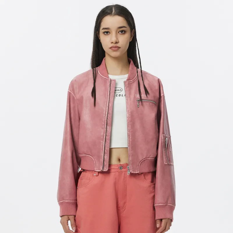 Coca Cola Leather Jacket Women's-4