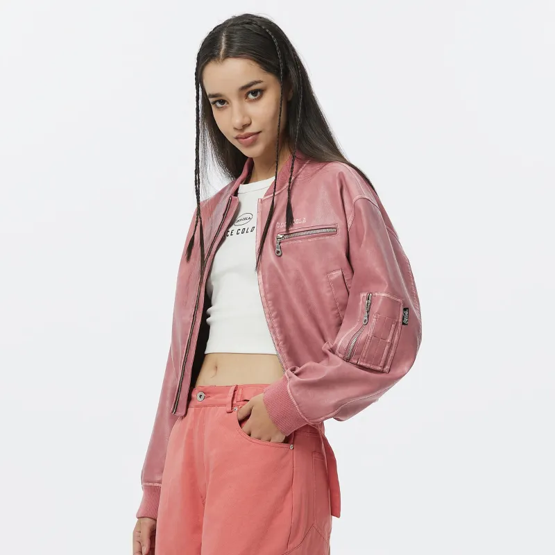Coca Cola Leather Jacket Women's-6