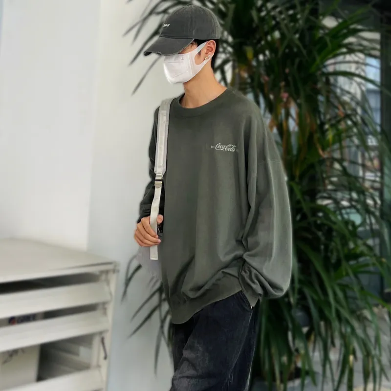 Coca Cola Sweater Unisex Forest Mist-3