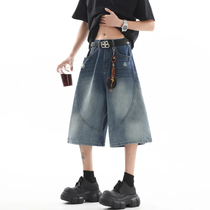 CHARLIE GOLF Denim Shorts Unisex-3