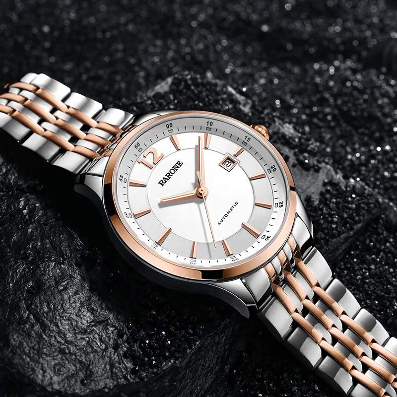 RARONE Mechanical Movement Watch Men's Watches White Dial 8840794402-2