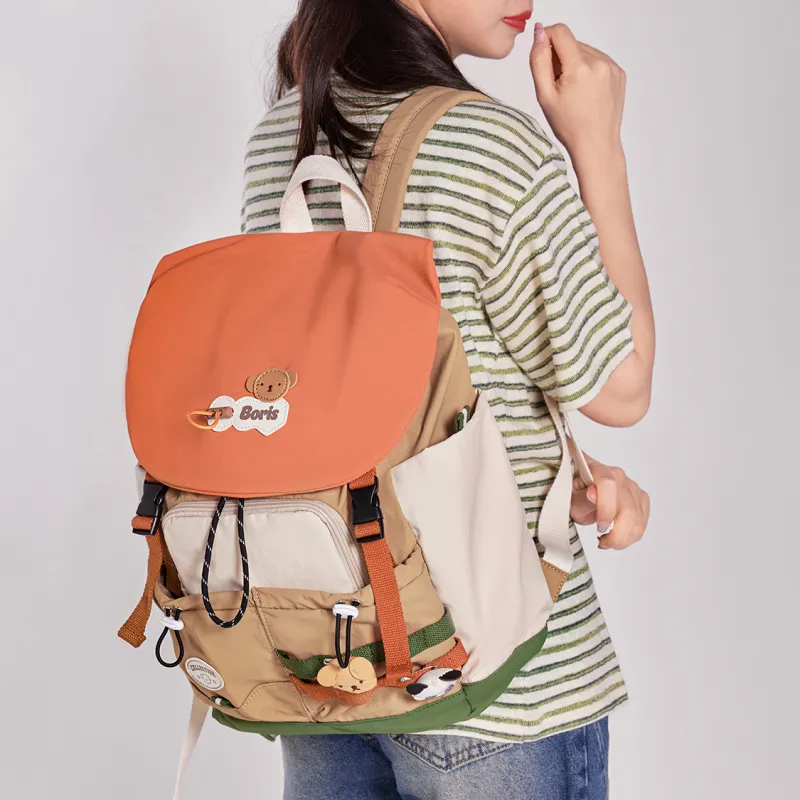 Miffy Fabric Backpack Regular Women's Pink, Yellow, Orange-13