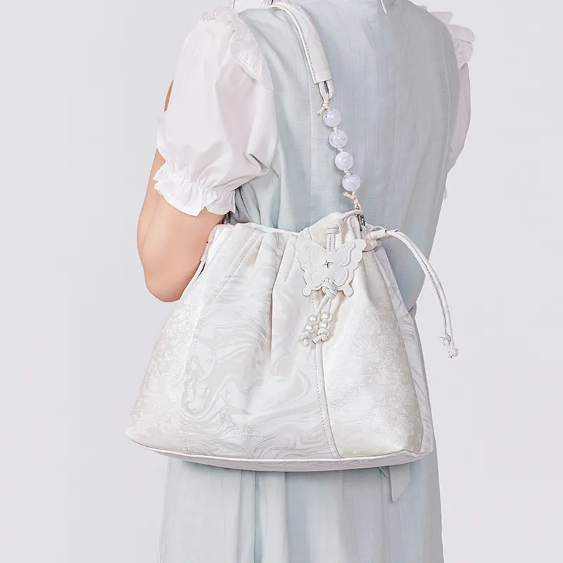 Miffy Synthetic Leather Shoulder Bag Women's White/Gray-6