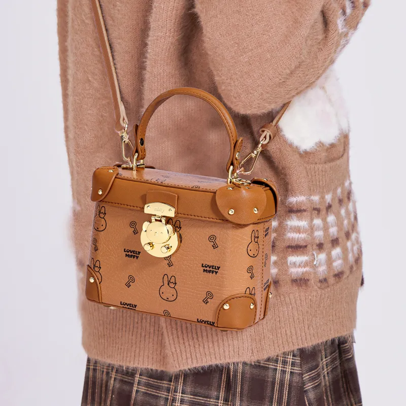 Miffy Synthetic Leather Shoulder Bag Crossbody Bag Handbag Women's Multicolor-4