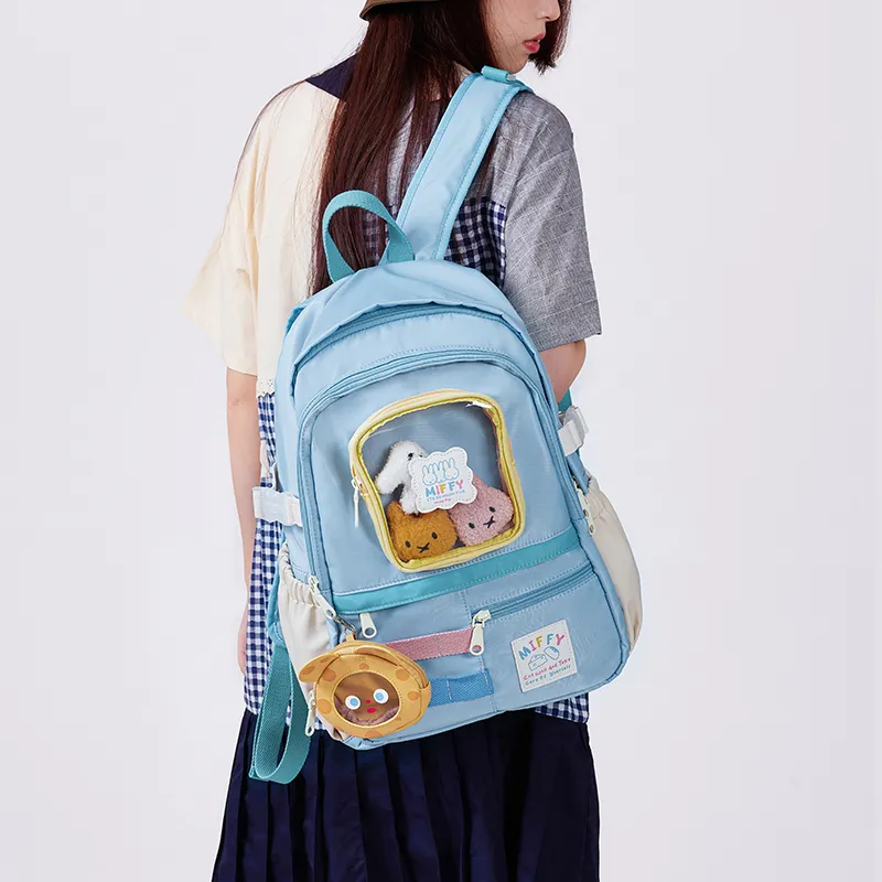 Miffy Fabric Backpack Women's White/Yellow-14