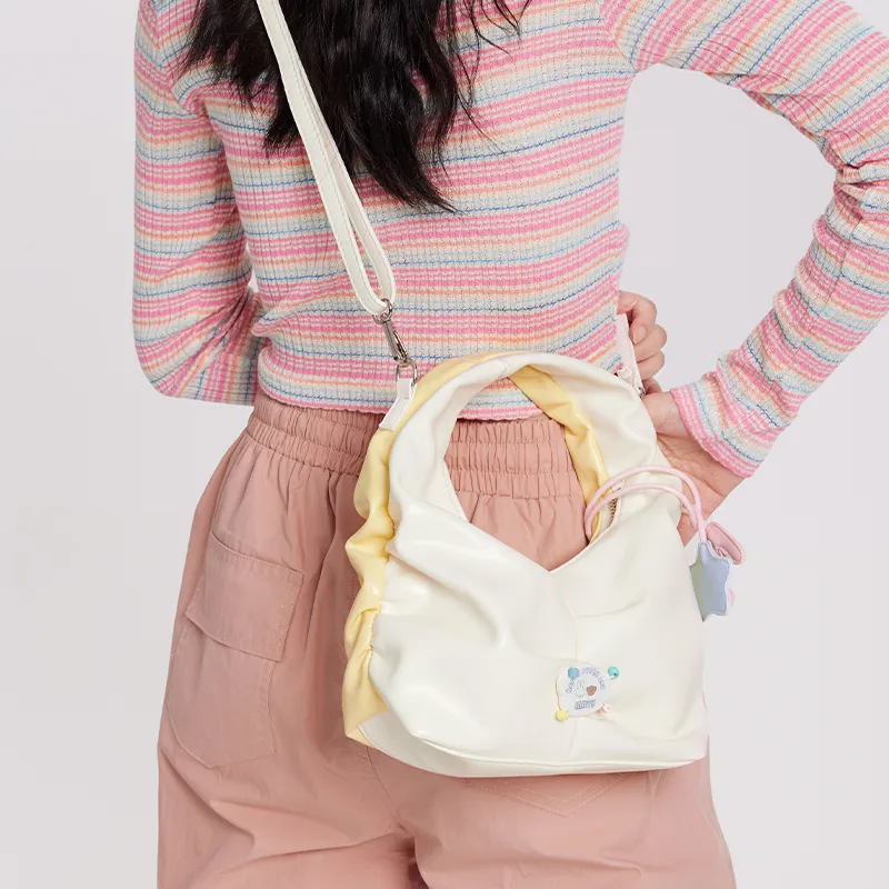 Miffy Denim Handbag Shoulder Bag Women's Yellow/Blue-7