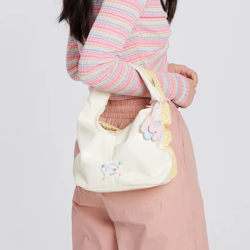 Miffy Denim Handbag Shoulder Bag Women's Yellow/Blue-6