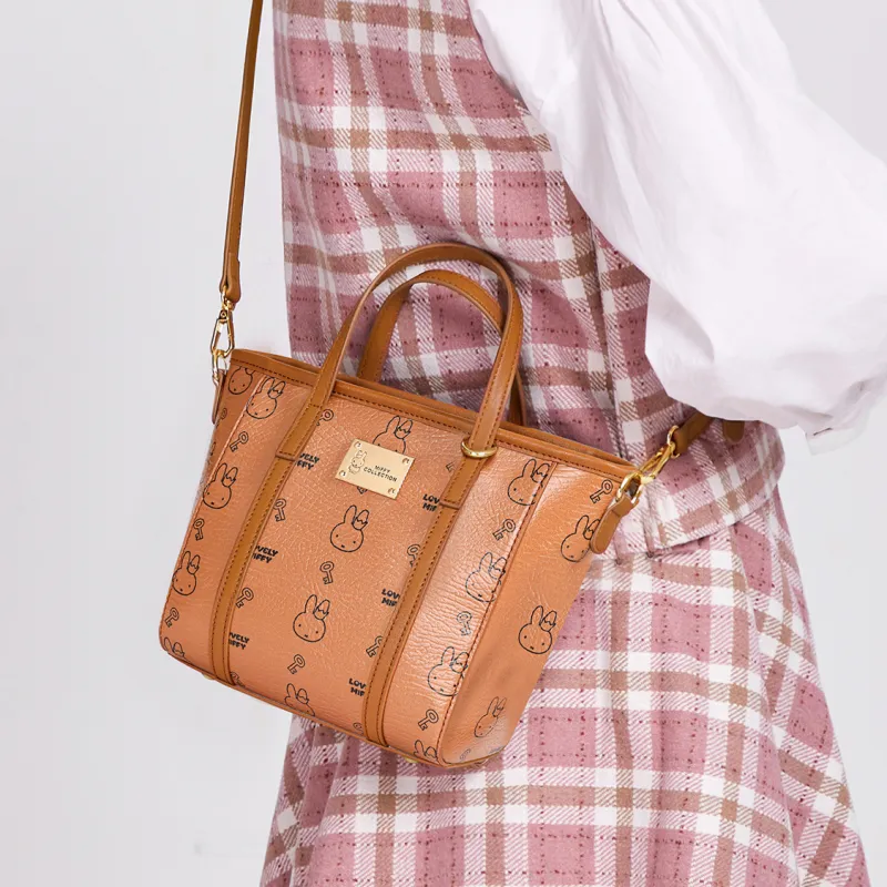 Miffy Synthetic Leather Shoulder Bag Crossbody Bag Handbag Women's Multicolor-5