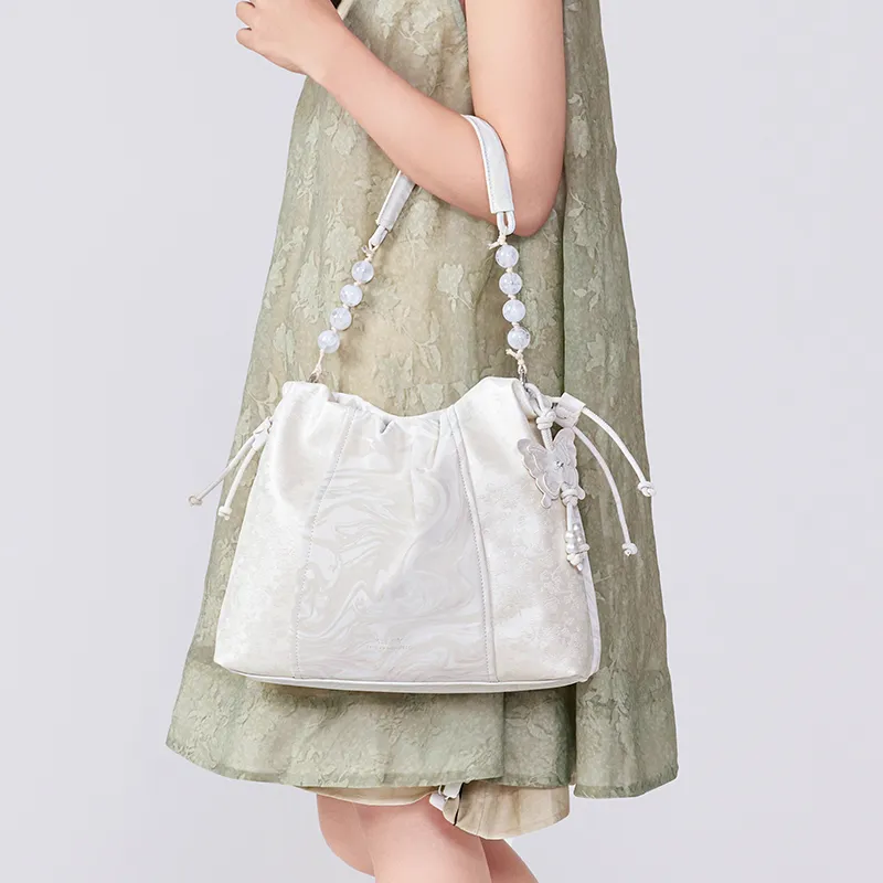 Miffy Synthetic Leather Shoulder Bag Women's White/Gray-7