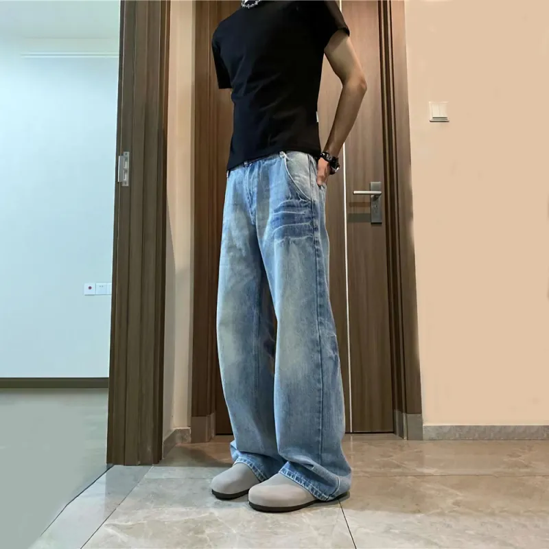 WELTER EXPERIMENT Jeans Unisex Blue Single Item-14