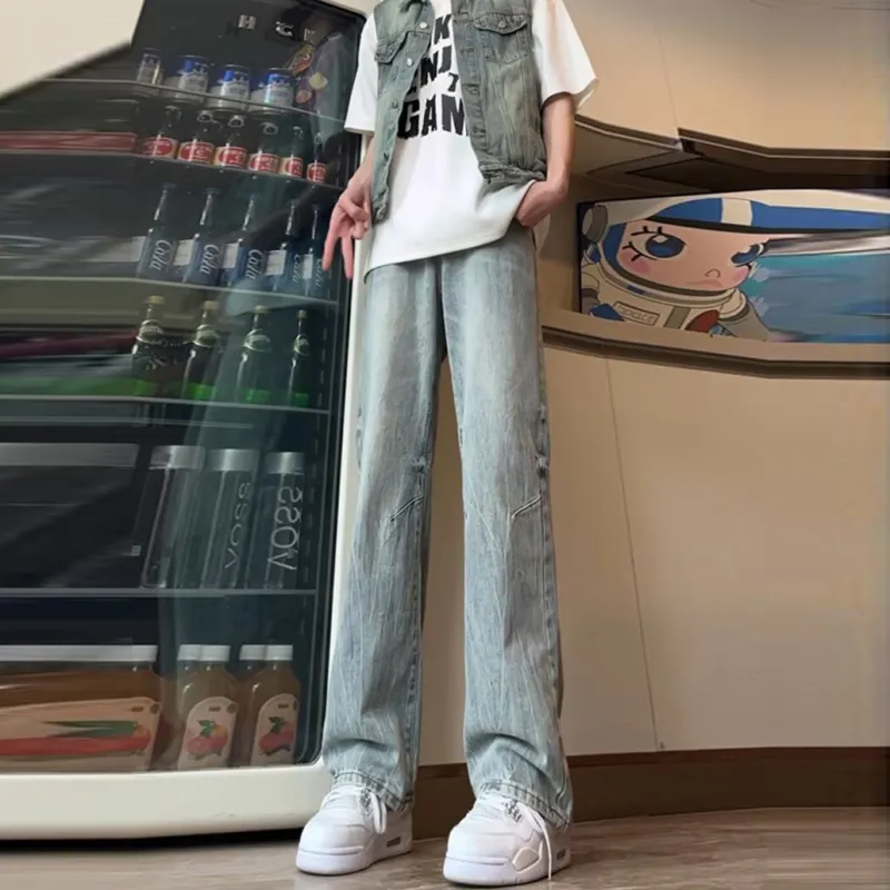Struggle Vintage95 Jeans Unisex Light Blue-3