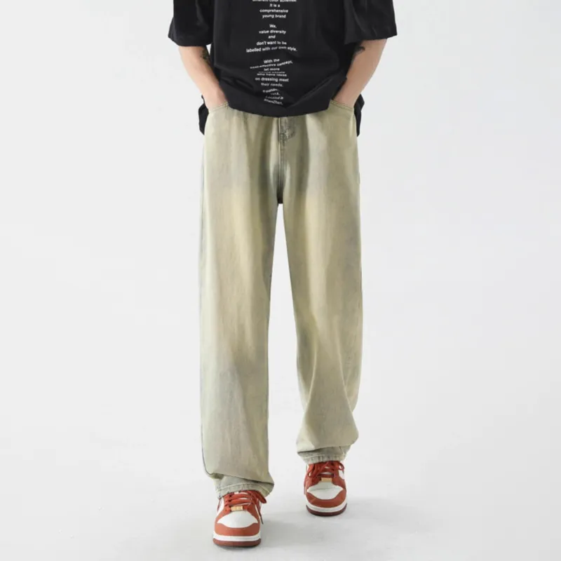 Struggle Vintage95 Jeans Unisex Yellow Mud-2