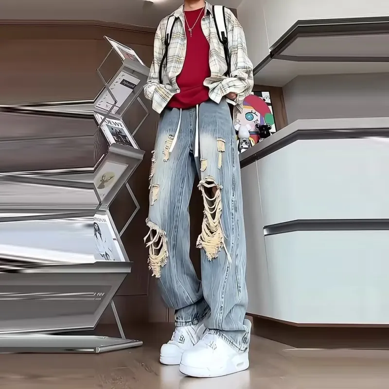 Struggle Vintage95 Jeans Unisex Light Blue-2
