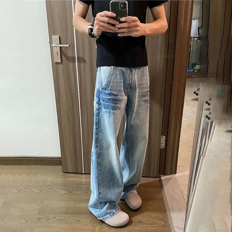 WELTER EXPERIMENT Jeans Unisex Blue Single Item-17