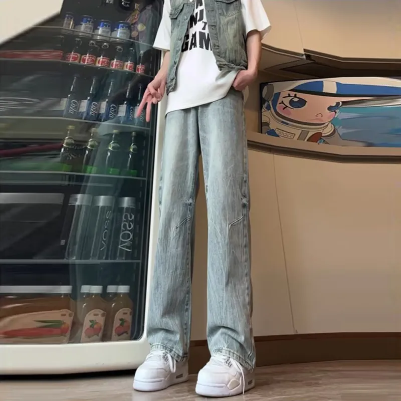 Struggle Vintage95 Jeans Unisex Light Blue-4